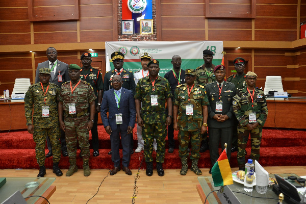 ECOWAS army chiefs after a meeting in Abuja