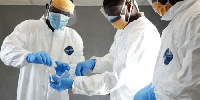 File Photo of a health worker in PPE