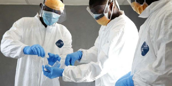 Health professionals in their PPE