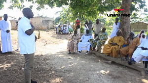 Kojo Oppong Nkrumah visited the Zongo community in Ofuase Ayirebi