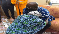 Vice President, Dr Mahamudu Bawumia with the 82-year-old cured leper