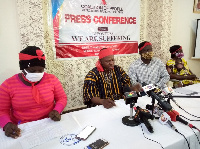 The Coalition of aggrieved customers addressing a press conference