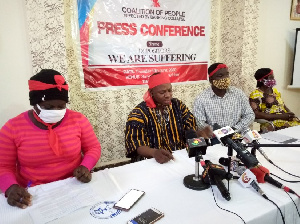 The Coalition of aggrieved customers addressing a press conference