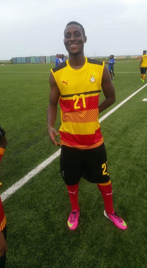 Aduana Stars left back Daniel Darkwa