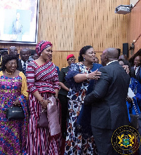 President and Mrs Akufo-Addo kiss