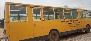 he only available school bus of the Krobo Girls Senior High School