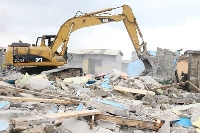 The houses were demolished to protect the Dam