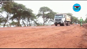 Bawku-Bolgatanga highway under construction