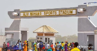 Main entrance of the Aliu Mahama Sports Stadium in Tamale