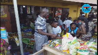 Some residents buying foodstuffs ahead of lockdown announced by the president