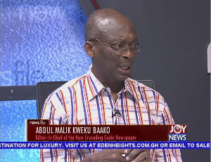 Abdul Malik Kweku Baako Jnr, Managing Editor of the New Crusading Gude newspaper