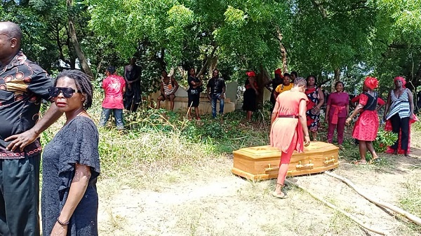 Residents at Bunase Royal Cemetery at Adjikpo