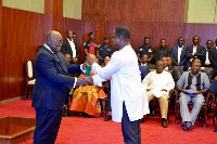 President Nana Addo Dankwa Akufo-Addo with John Peter Amewu