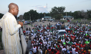 Vice President, Paa Kwasi Bekoe Amissah Arthur addressing residents in Bolgatanga