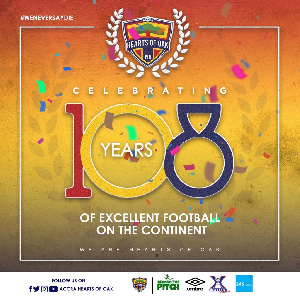 Hearts of Oak celebrates 108 years today