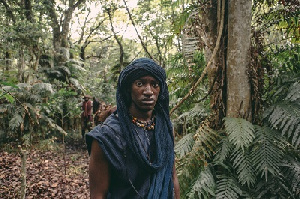 Malachi Kirby As Kunte Kinte Filmed In The Dlinza Forest Near Eshowe