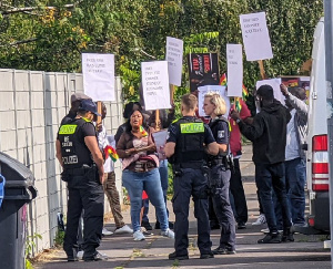 Some of the Ghanaians in Berlin who joined the protest