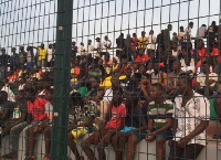 Several football fans came out in numbers to watch the Black Stars train