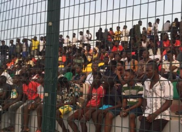 Several football fans came out in numbers to watch the Black Stars train