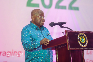 President Akufo-Addo at the Takoradi Harbour