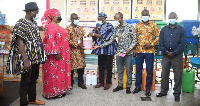 Right to Play Ghana making the donation