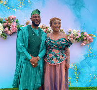 The newly wedded, Dr Ago Tetteh and Bridget Otoo