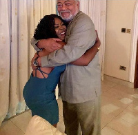 Afia Schwarzenegger and former president Rawlings