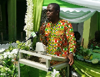 Kwesi Pratt Jnr, Managing Editor of the Insight Newspaper at AWOPEDEC's 15th anniversary