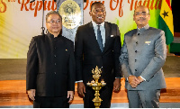 Indian High Commissioner Designate to Ghana, Mr Manish Gupta,(right)