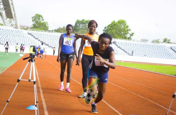 An image of some female referees undergoing training