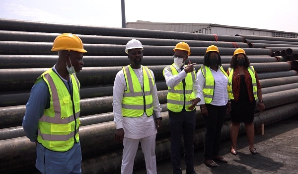 BOST MD, Ekow Hackman  and others at Tema port