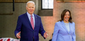 President Biden and Vice-President Harris presented a united front to Democrats on Wednesday