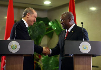 Turkey President Recep Tayyip Erdo?an with President John Mahama