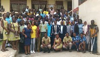 Members of the youth Parliament in a group photograph