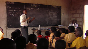 A teacher delivering a lesson | File photo