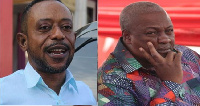 Owusu Bempah (left) and Former President John Mahama