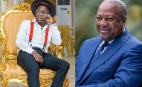 Dancehall artiste, Shatta Wale and former president John Dramani Mahama