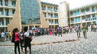 Some students of Ghana Institute of Journalism on campus