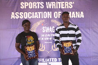 Grace Mintah and Kumerica Derrick Adu Kwakye with their awards