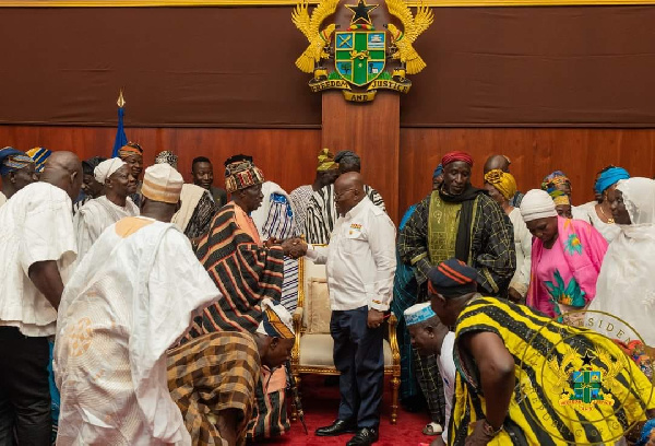 Leaders of Tolon Traditional Area with Akufo-Addo at Jubilee House