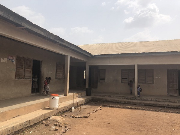 A school block of the Ankaase SDA Basic School