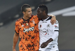 Cristiano Ronaldo and Emmanuel Gyasi