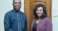 Dr Matthew Opoku-Prempeh with Sarah Adwoa Safo