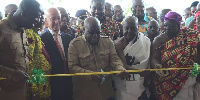 Akufo-Addo highlighted the hospital's completion as proof of the government's dedication