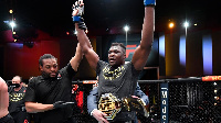 Francis Ngannou knock out Stipe Miocic for di second round of dia UFC 260 fight ova di weekend