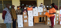 The Personal Protective Equipment was donated to the Agotime-Ziope District Assembly