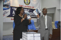 Her Ladyship Georgina Theodora Wood launching with support fromJustice J. B. Akamba