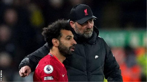 Kocin Liverpool Klopp tare da Mohamed Salah