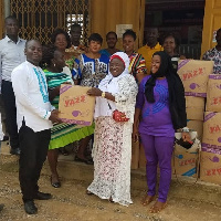 Lawyer Barbara Oteng-Gyasi donated 650 pieces of 'Yazz' Sanitary Pads