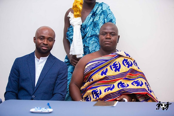 Founder of AA, Mark Adu Amofah (left) with Nii Annang Adzor